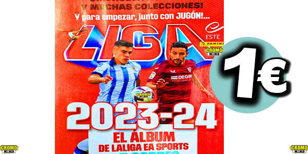 Archivador + 5 Sobres ADRENALYN 2023 2024 Liga de Futbol, 6 Cartas